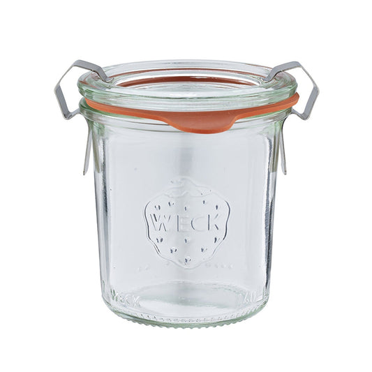 Weck Small Glass Jar with Glass Lid and Rubber Seal 140ml