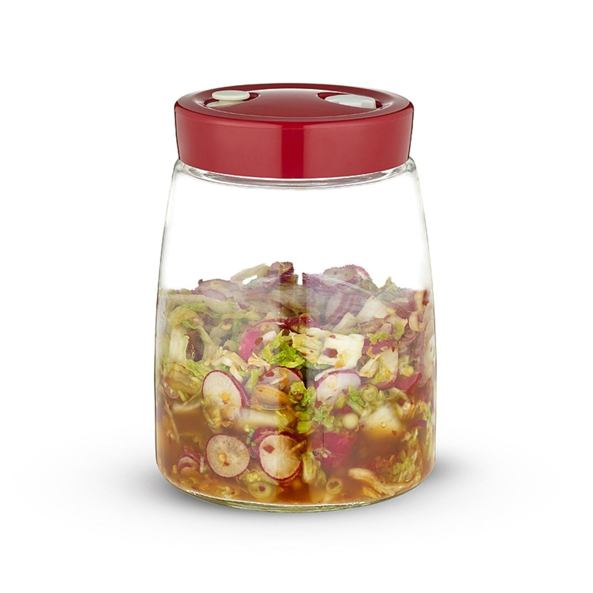 Lakeland Fermentation Jar with Air-Release Valve 1.4L – Ideal For Kimchi & Sauerkraut