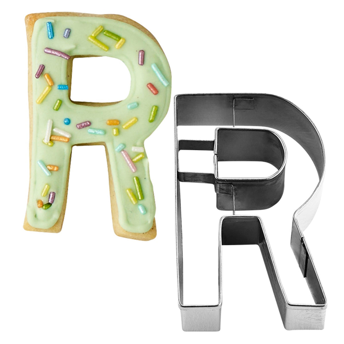Letter R Alphabet Stainless Steel Cookie Cutter