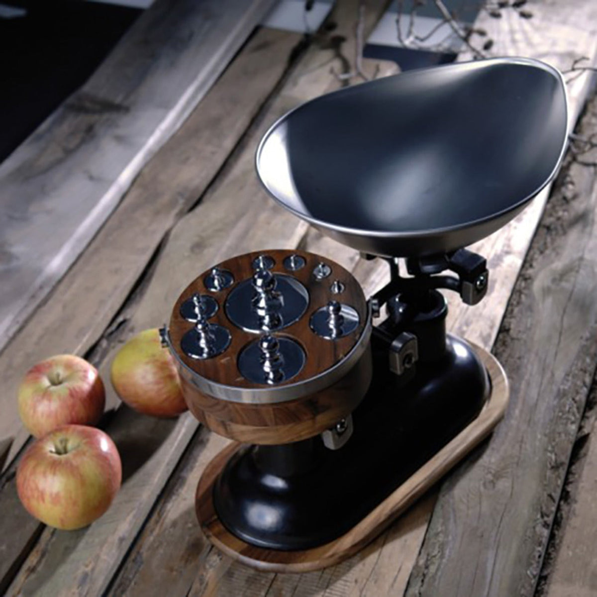 Natural Elements 10-Piece Metric Weight Set with Wood Stand