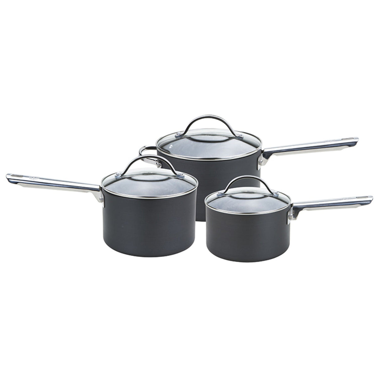 Anolon Professional 3-Piece Lidded Saucepan Set