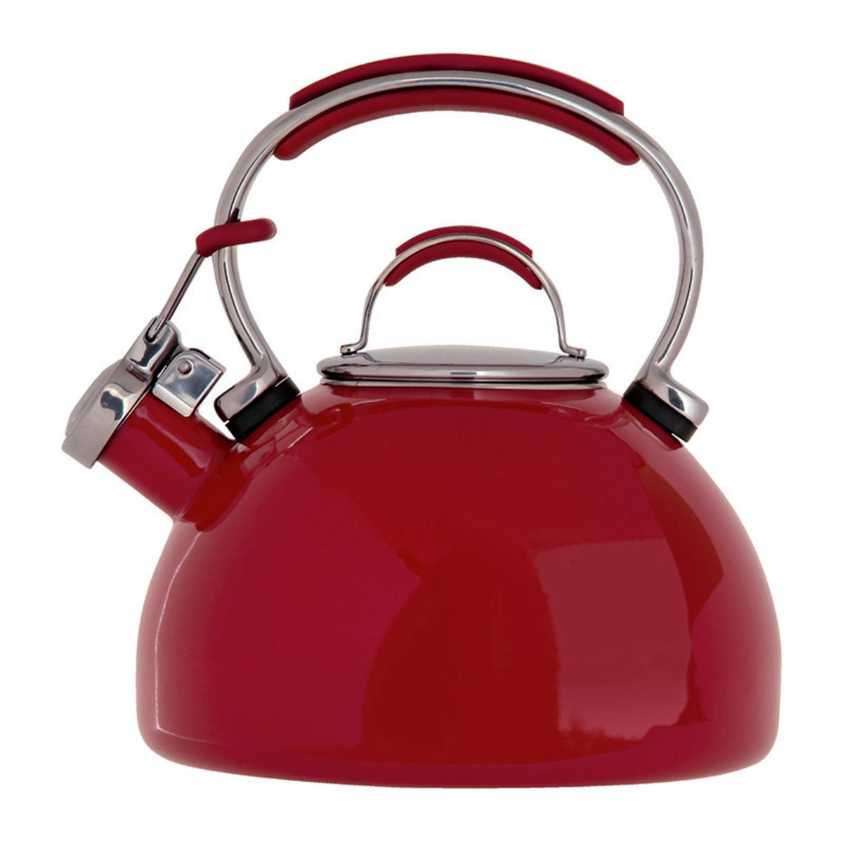 Prestige 2L Whistling Stove Top Kettle Red