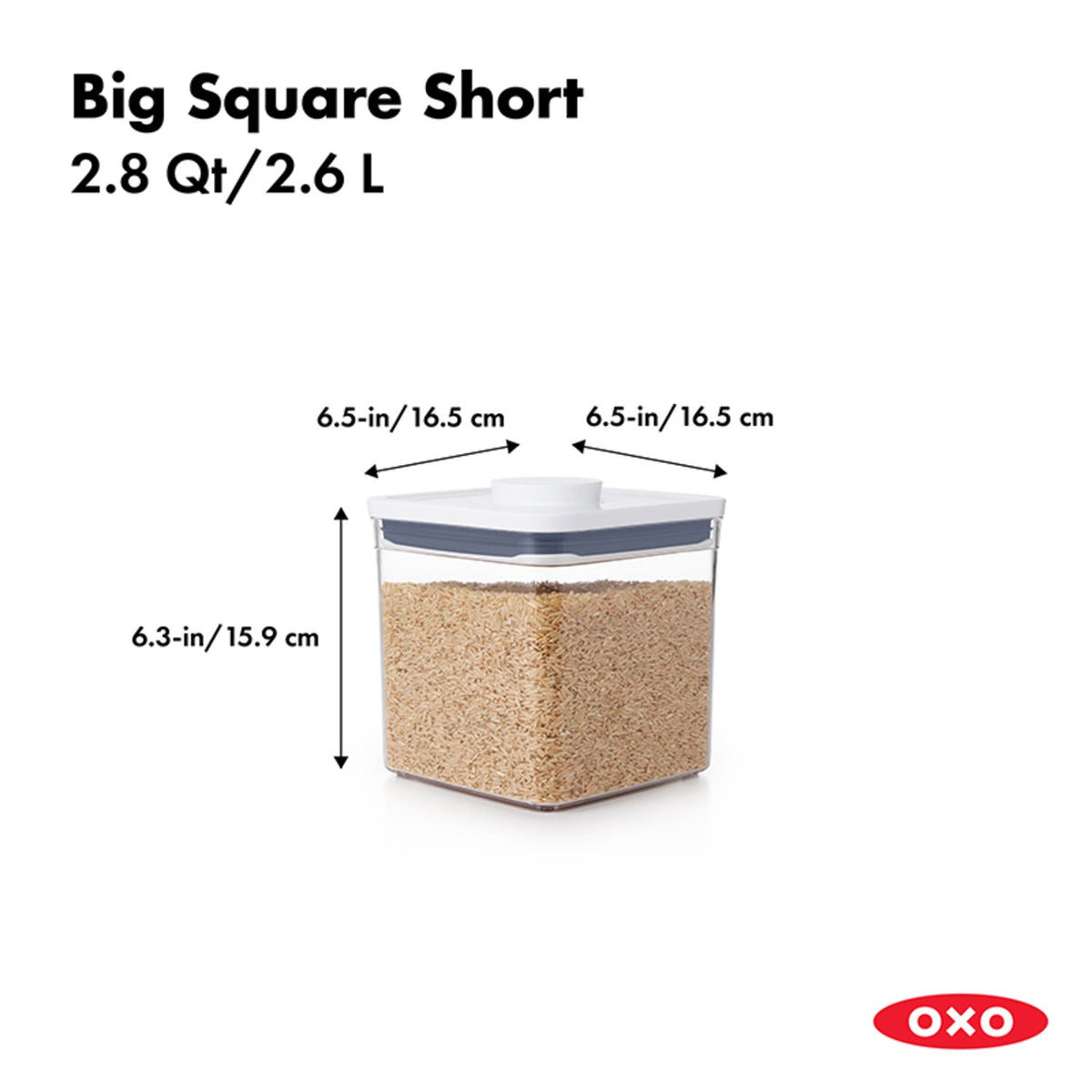 OXO Good Grips POP Square Food Storage Container 2.6L