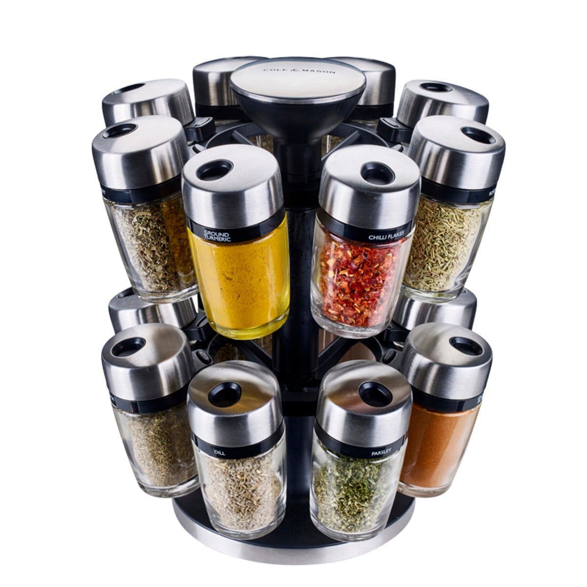 Cole and Mason 16 Jar Herb and Spice Carousel