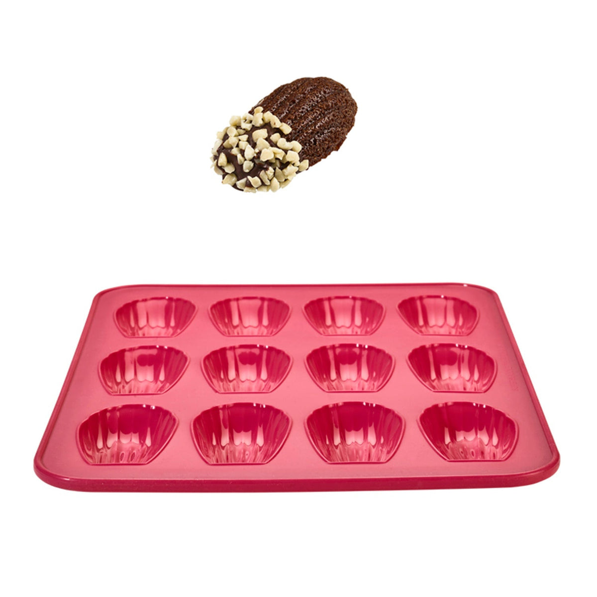 Reinforced Silicone 12-Cup Madeleine Pan