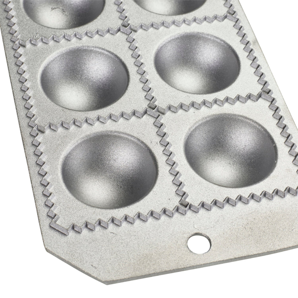 Eppicotispai Cast Aluminium Ravioli Tray with Rolling Pin