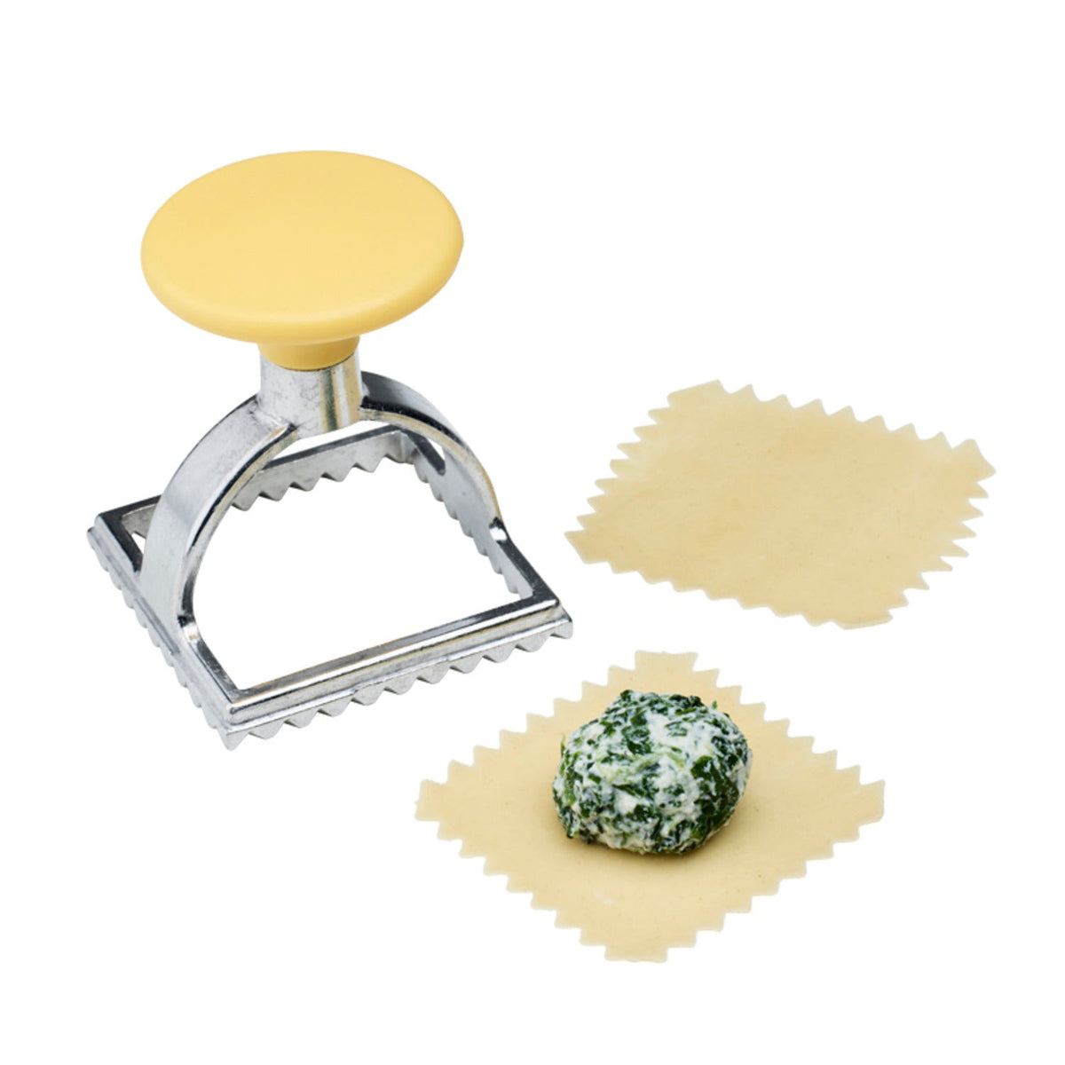 Ravioli Maker Stamp Press Set – 1 Square 1 Round