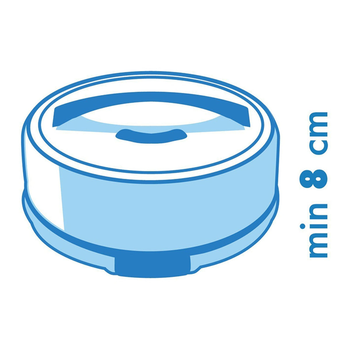 2 in 1 Height Adjustable Cake Carrier Caddy - Round Holds 30cm Cakes
