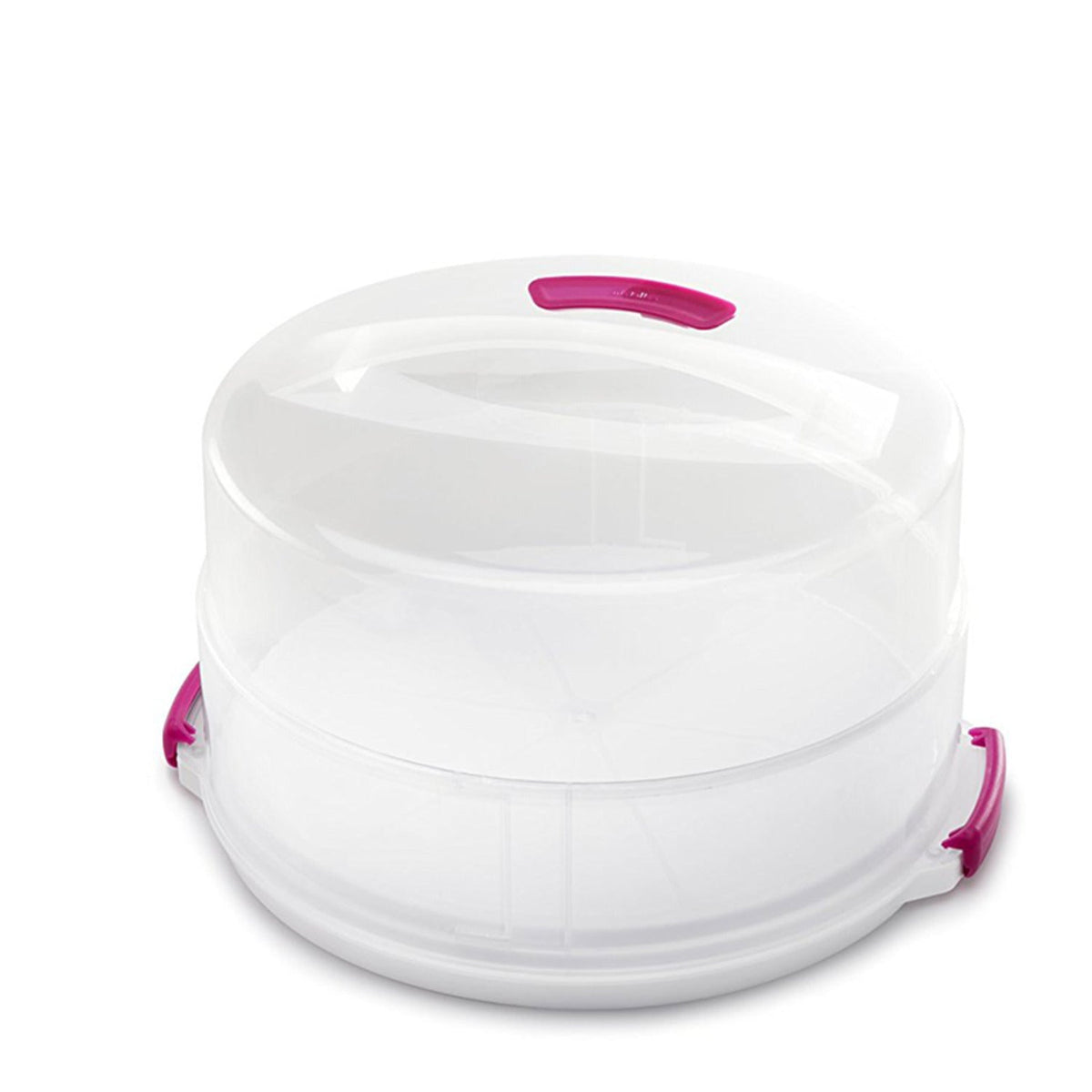 2 in 1 Height Adjustable Cake Carrier Caddy - Round Holds 30cm Cakes