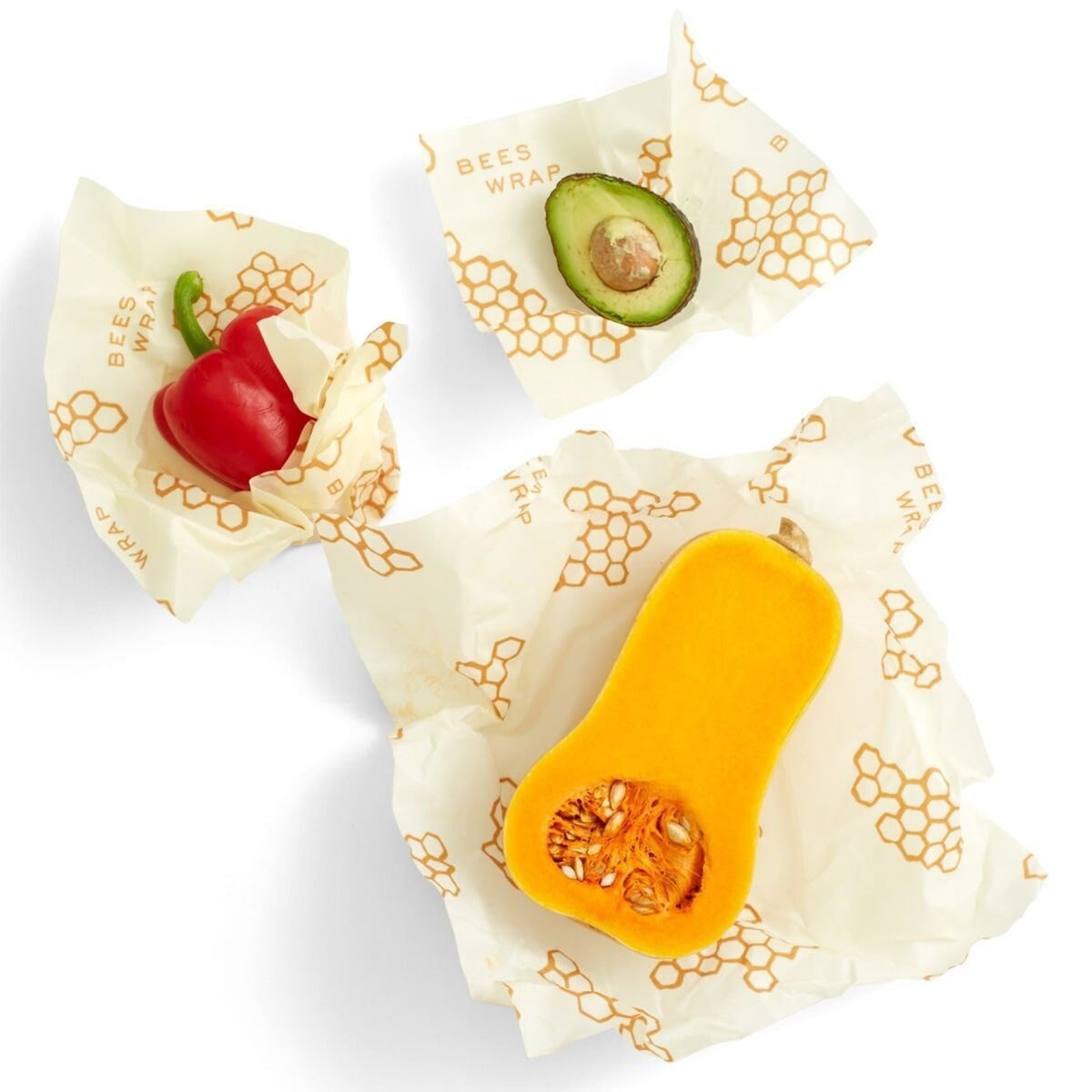 Bee’s Wrap Assorted Reusable Food Wraps - Pack of 3