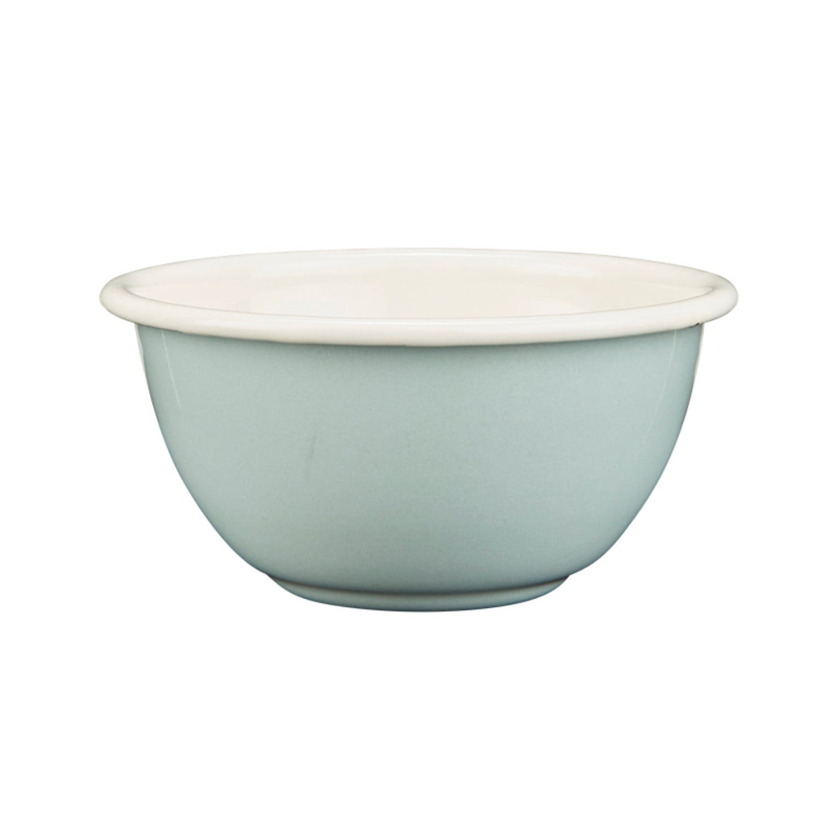 Mary Berry with Lakeland Cream and Green Enamel Pudding Basin 13cm