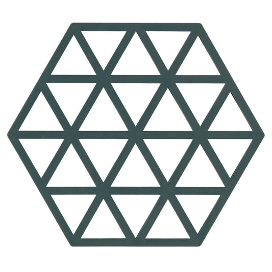 Zone Denmark Triangles Silicone Trivet – Cactus Green