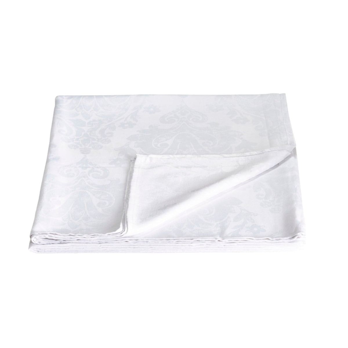 Palazzo White Damask Rectangular Tablecloth 178 x 229cm