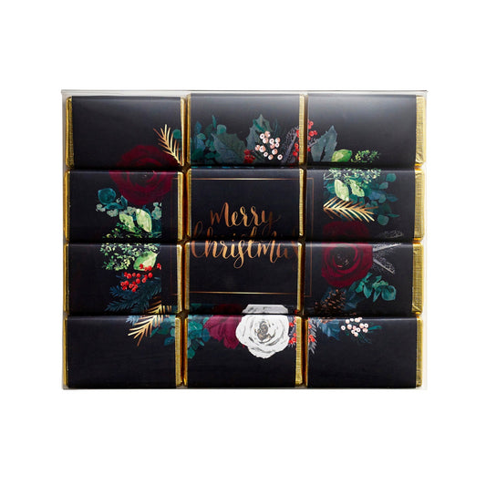 Lakeland Winter Floral Milk Chocolate Slims 120g