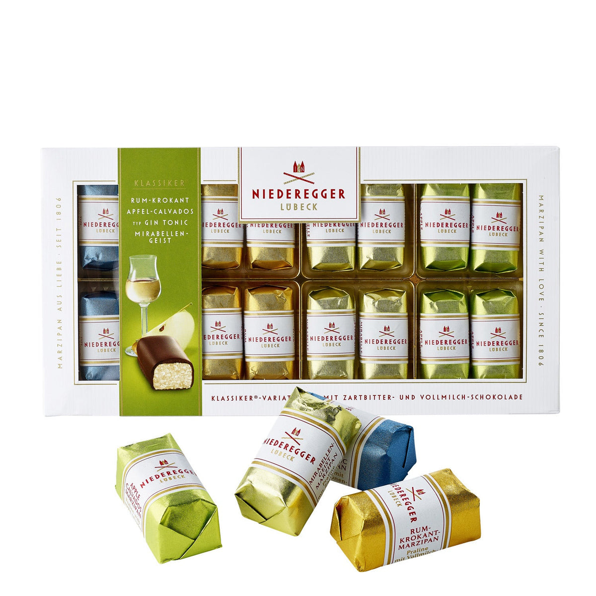 Niederegger Liqueur Mini Marzipan Loaves Assortment 200g