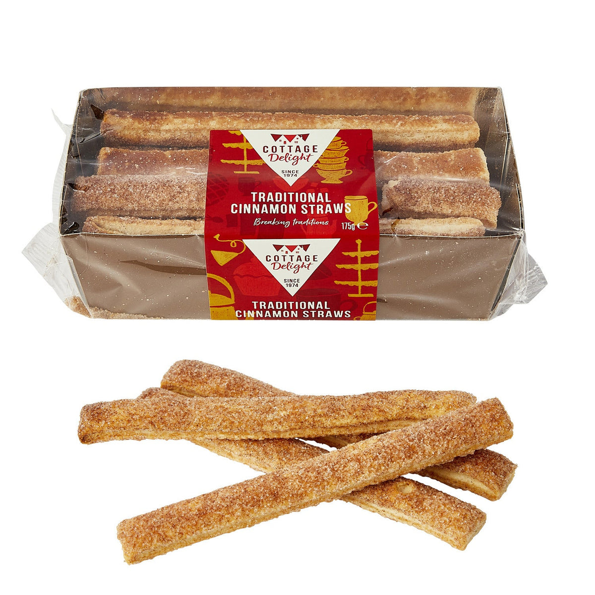 Cottage Delight Cinnamon Straws 175g