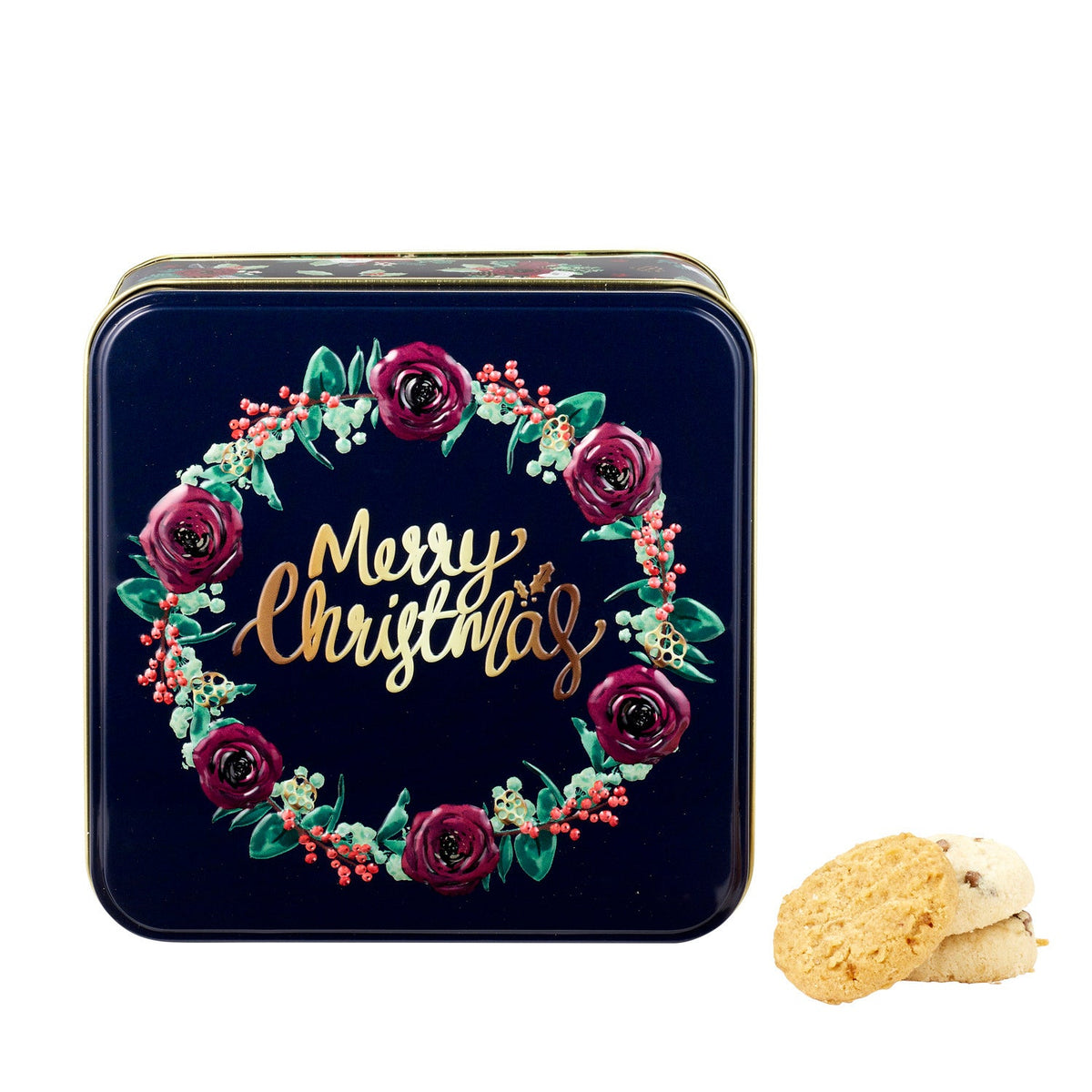 Winter Floral Biscuit Tin 160g