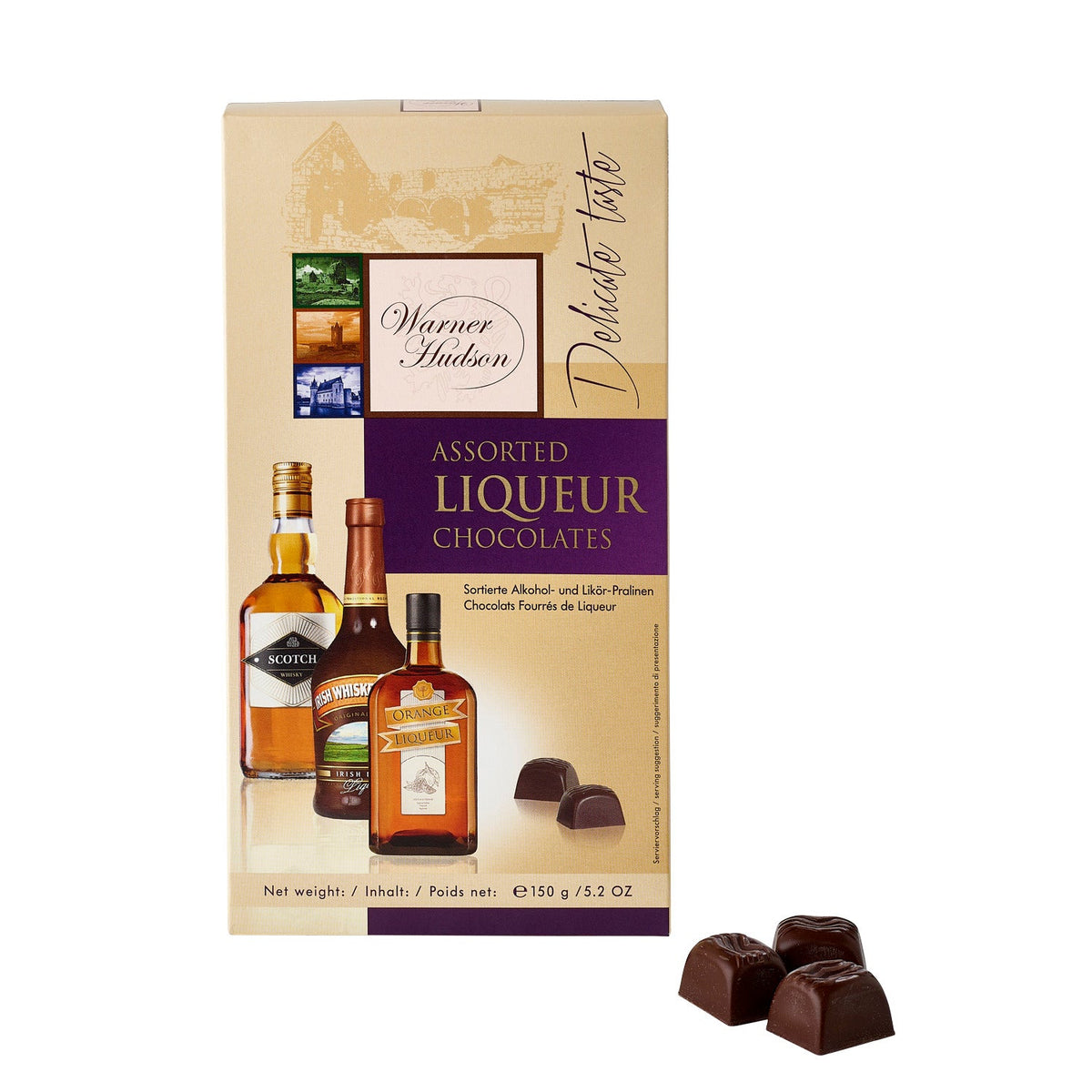 Warner Hudson Assorted Chocolate Liqueurs 150g
