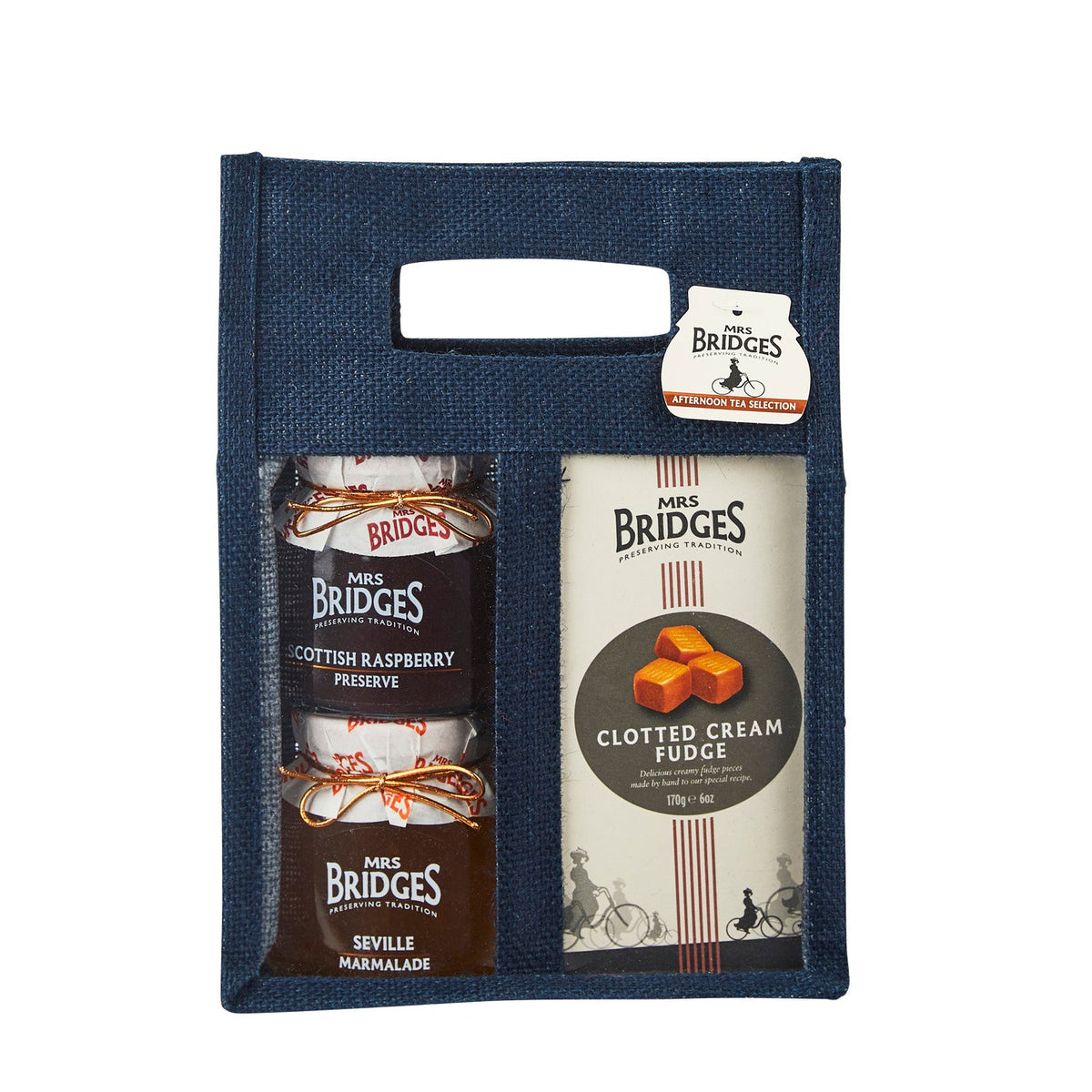 Mrs Bridges Preserves and Fudge Jute Bag Gift Set