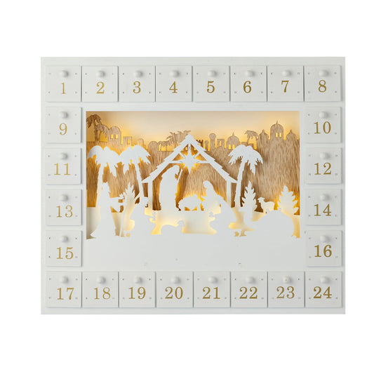 Lakeland Light-Up Advent Nativity Scene