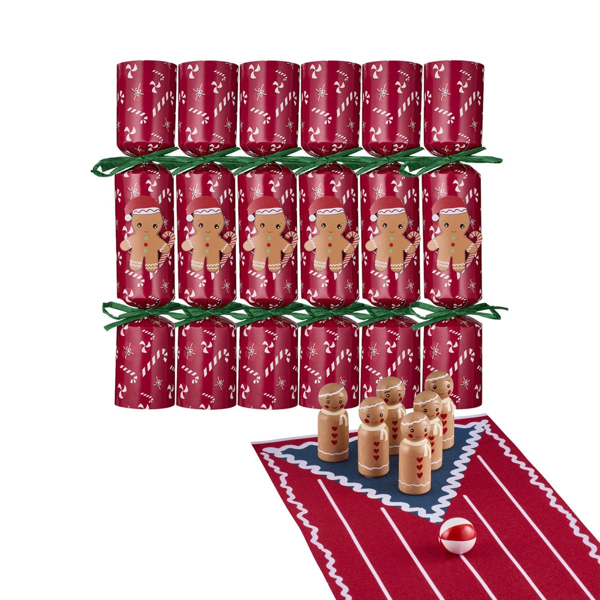 6 Lakeland Gingerbread Bowling Crackers