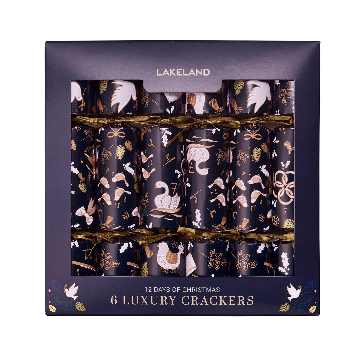 12 Days of Christmas Luxury Crackers Pack of 6