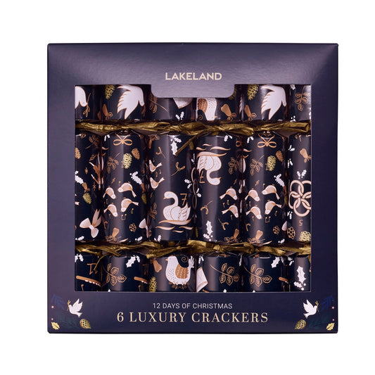 12 Days of Christmas Luxury Crackers Pack of 6