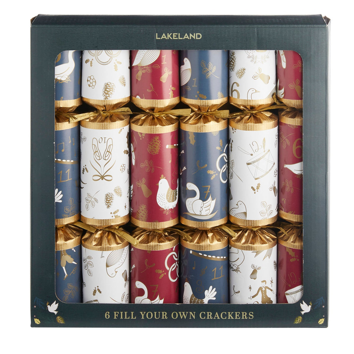 12 Days of Christmas Fill Your Own Crackers Pack of 6