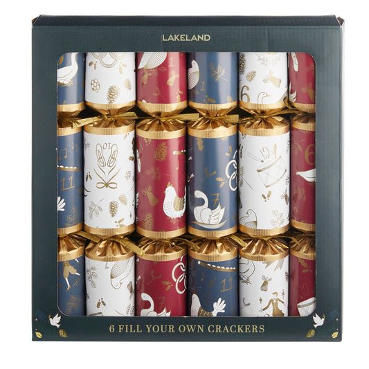 12 Days of Christmas Fill Your Own Crackers Pack of 6