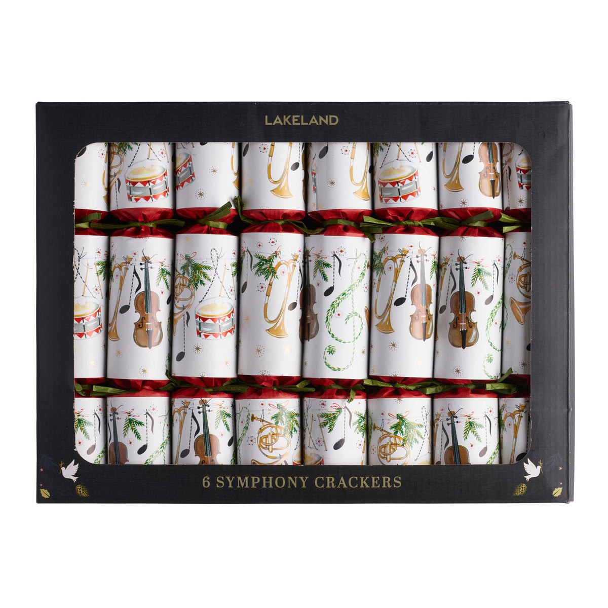 8 Lakeland Cracker Symphony Handmade Musical Christmas Crackers