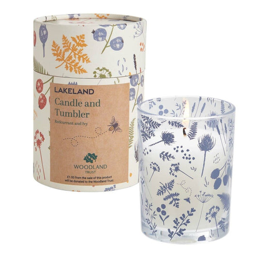 Woodland Trust Redcurrant and Ivy Candle Tumbler