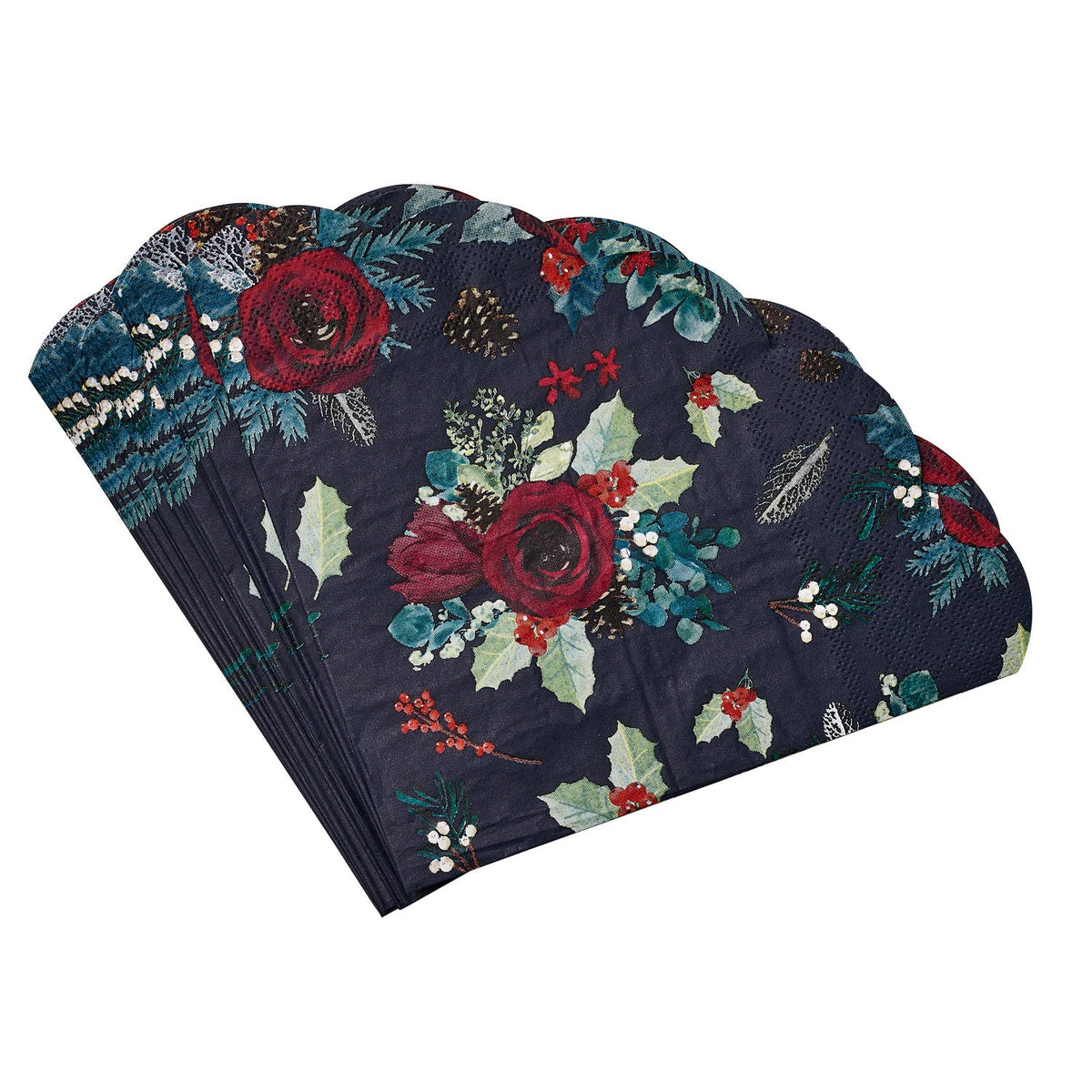 20 Winter Floral Napkins