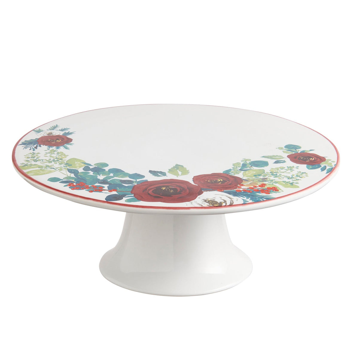 Winter Floral Cake Stand