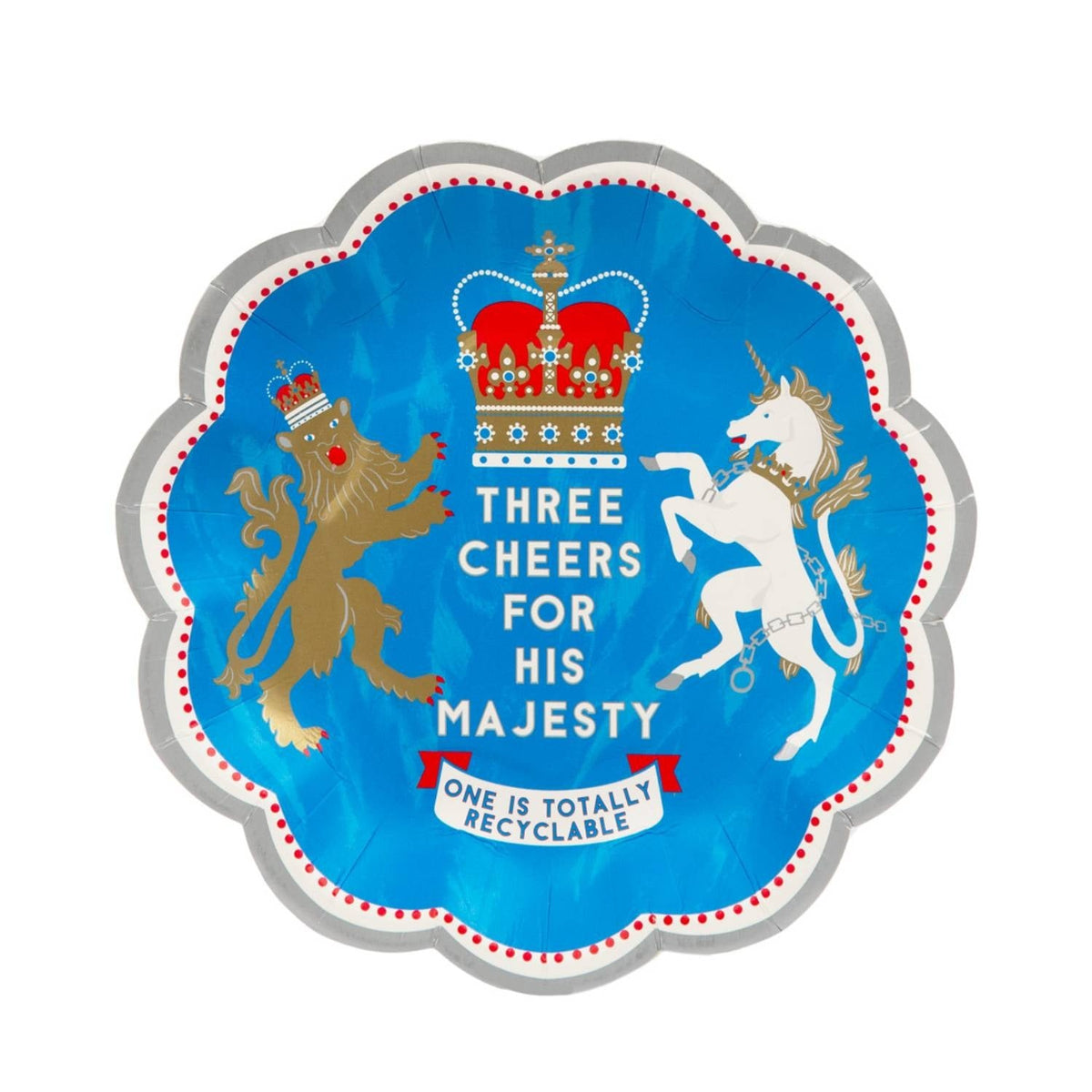 12 Talking Tables Coronation Paper Plates