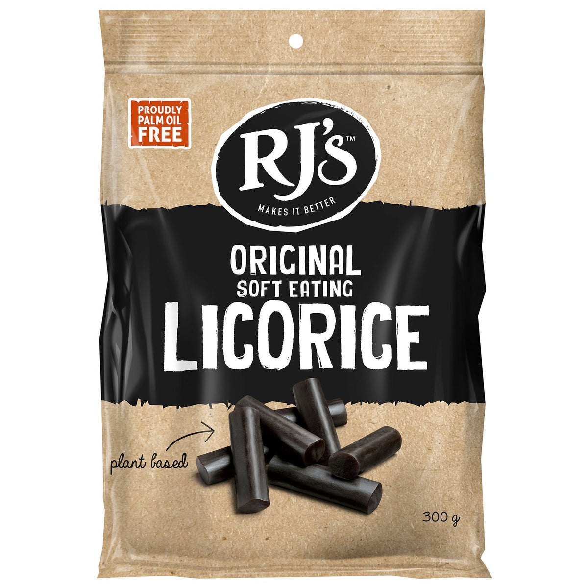 RJ’s Soft Eating Natural Liquorice 300g