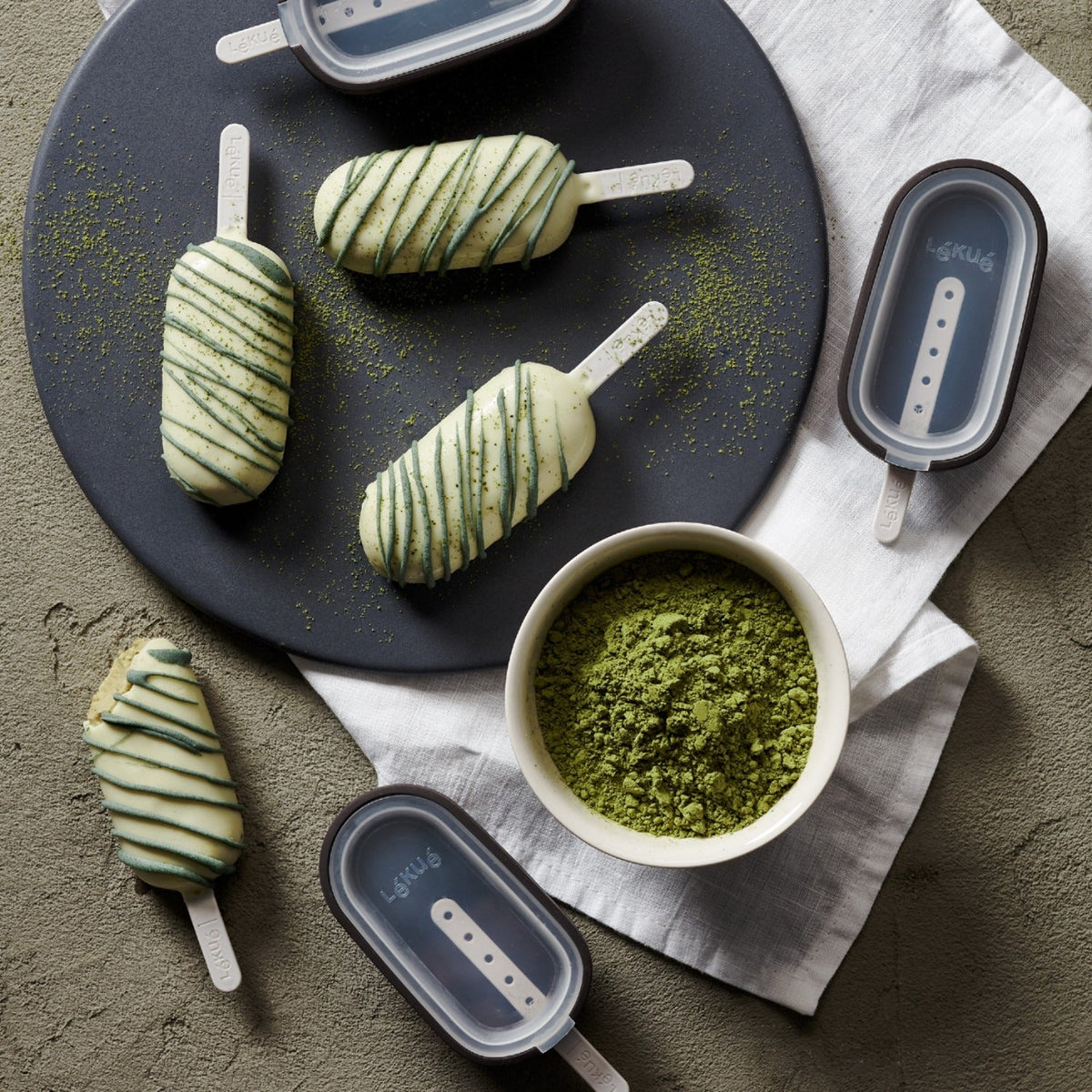 Lékué Classic Coated Ice Cream Moulds