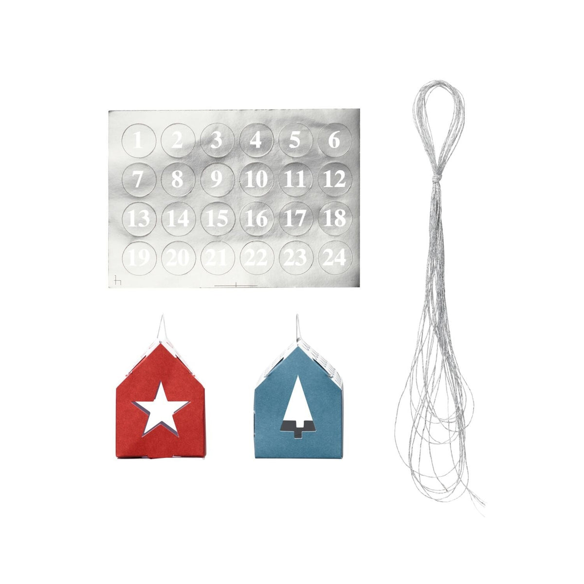 Lakeland Advent Paper House Decorations