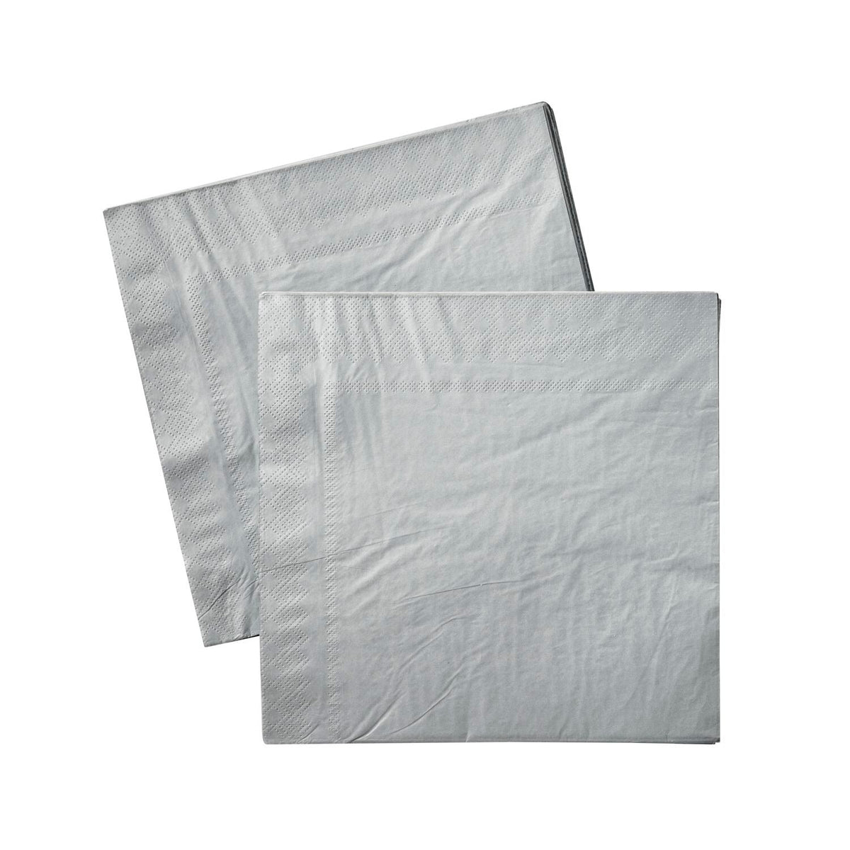 30 Silver 3-Ply Napkins