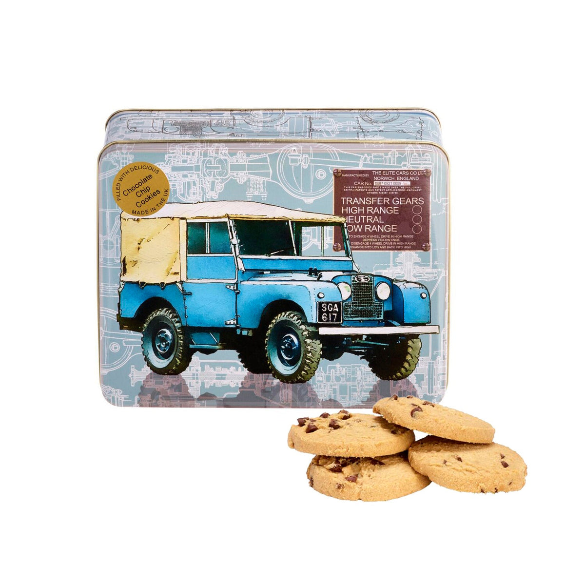 Off Road Car Biscuit Tin
