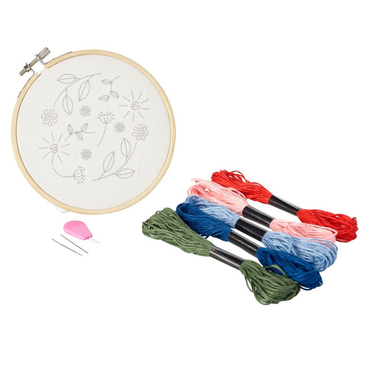 Lakeland Winter Florals Beginner’s Embroidery Kit