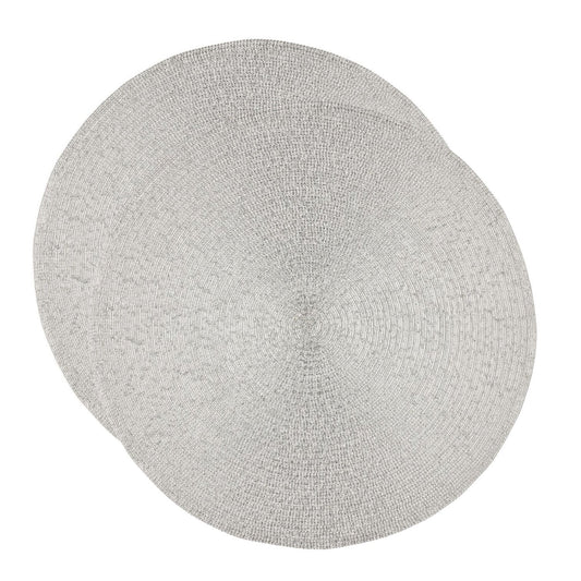 2 Lakeland Circular Silver Place Mats