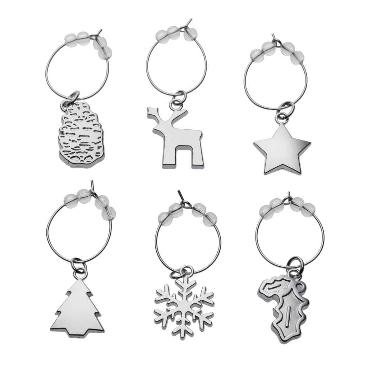 Alpine Forest 6 Wine Charms