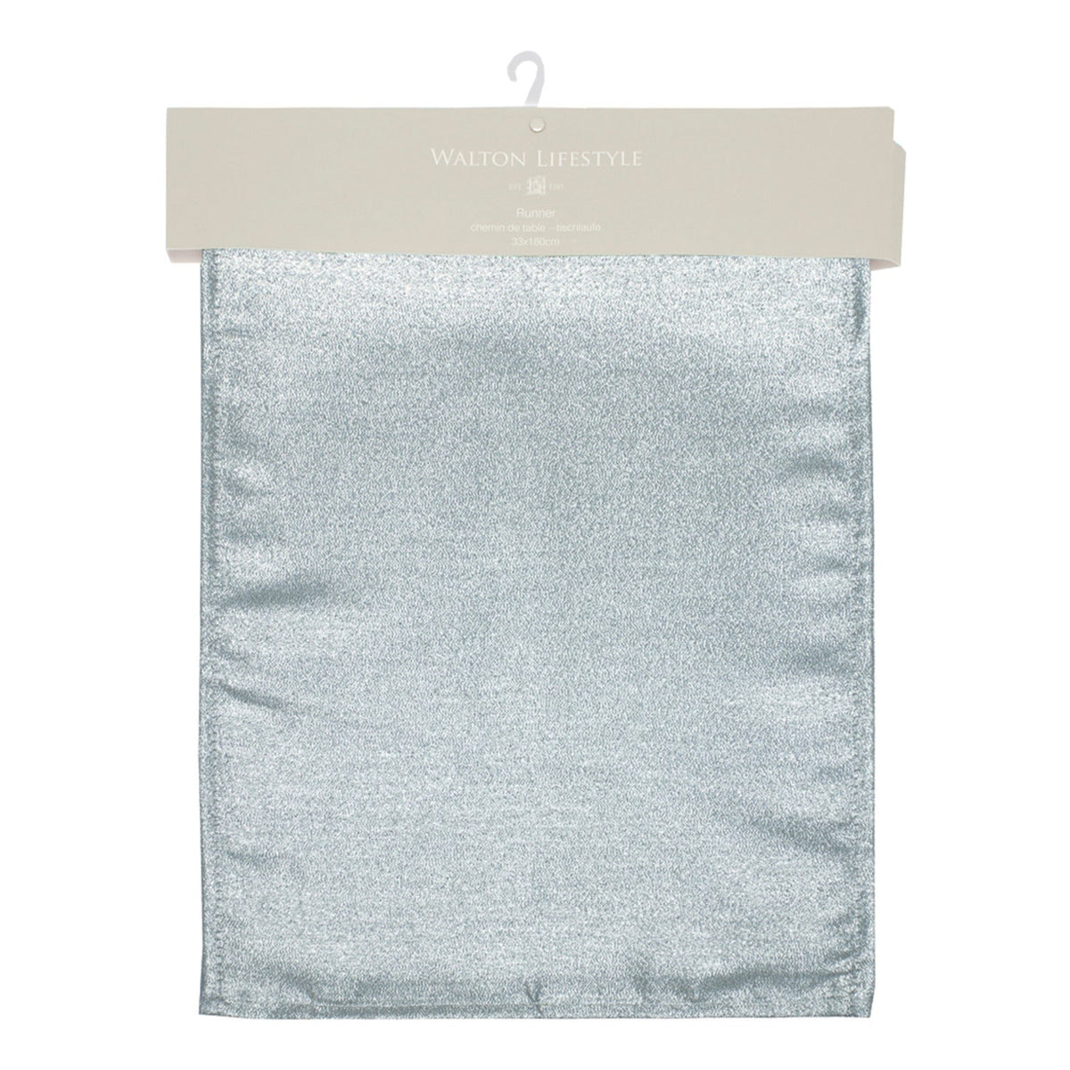 Pewter Glitz Table Runner