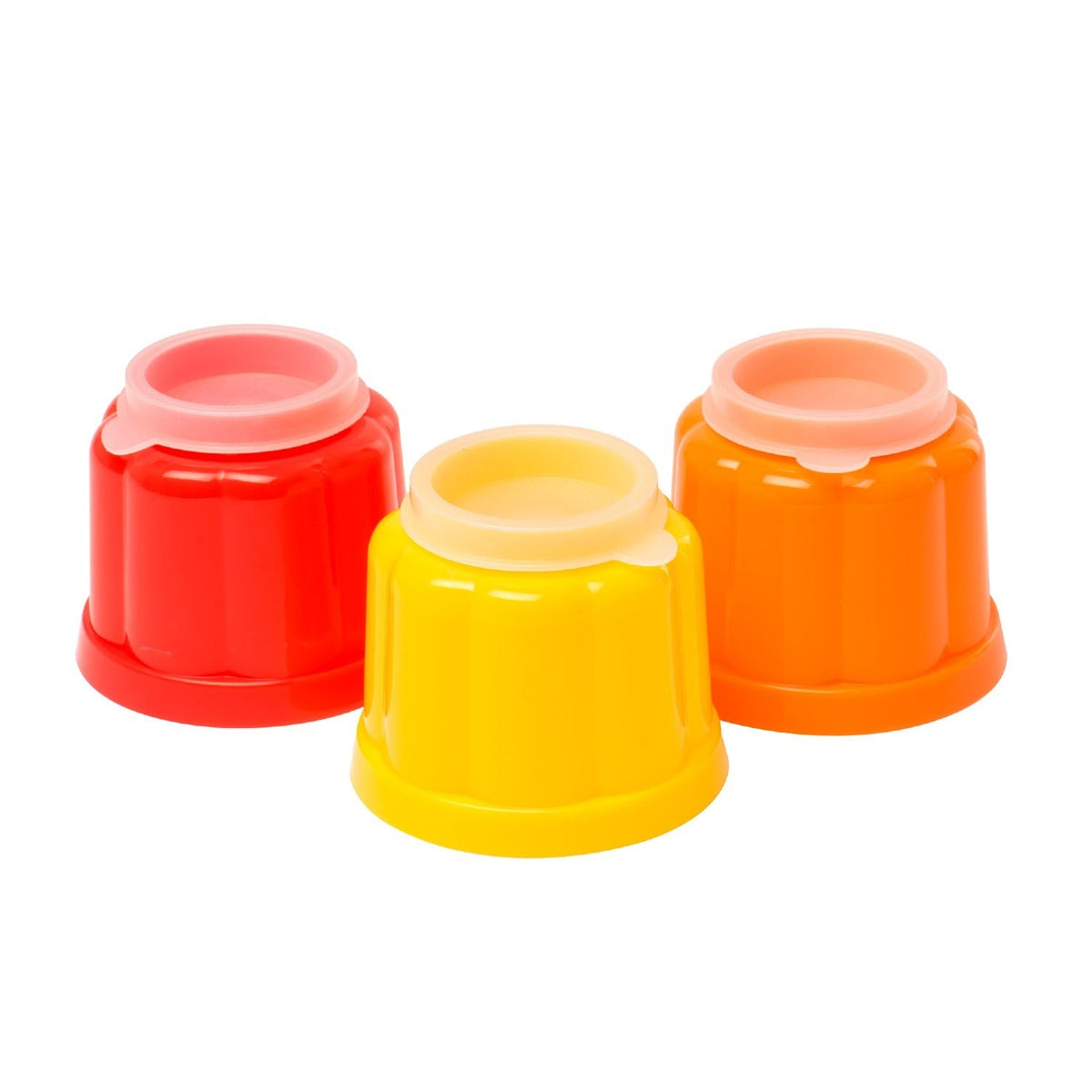 6 Fluted Mini Jelly Moulds