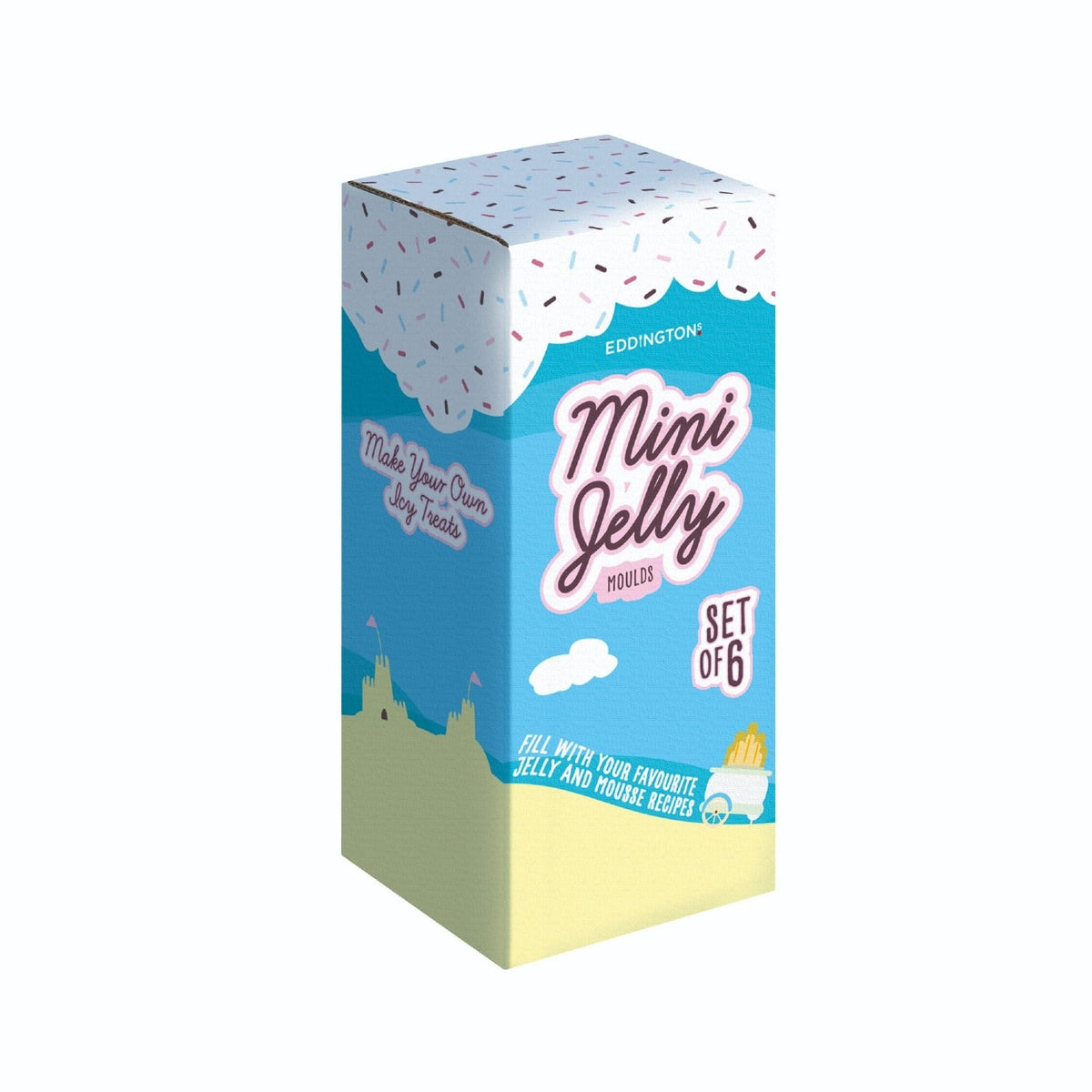 6 Fluted Mini Jelly Moulds
