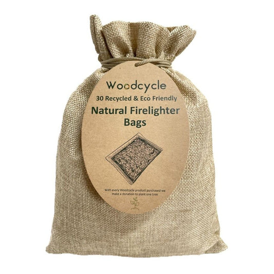30 Woodcycle Natural Eco Recycled Wood Firelighters