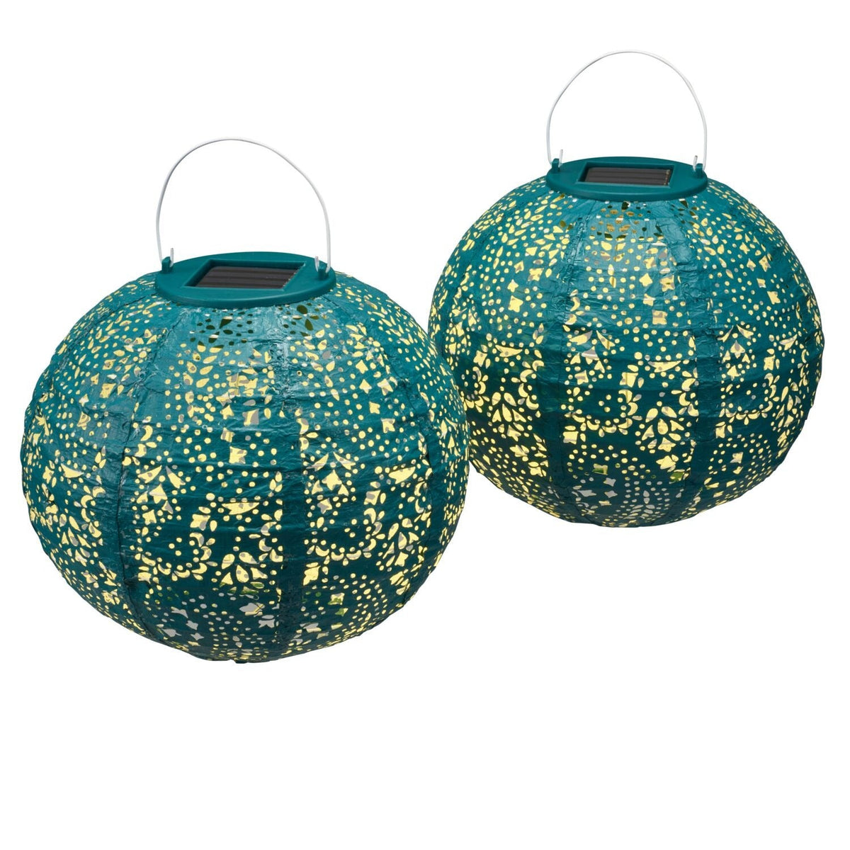 2 Talking Tables Teal Solar Lanterns