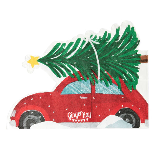 16 Ginger Ray Festive Car Napkins