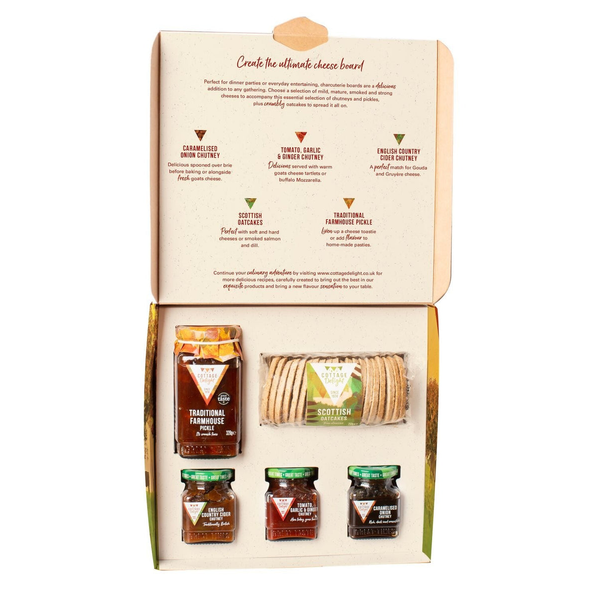 Cottage Delight Cheese Maker’s Selection Cheese Board Gift Set