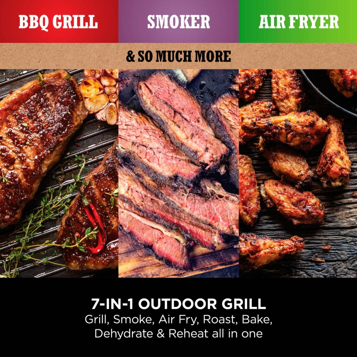 Ninja Woodfire Electric BBQ Grill, Smoker, Air Fryer and Cover Bundle